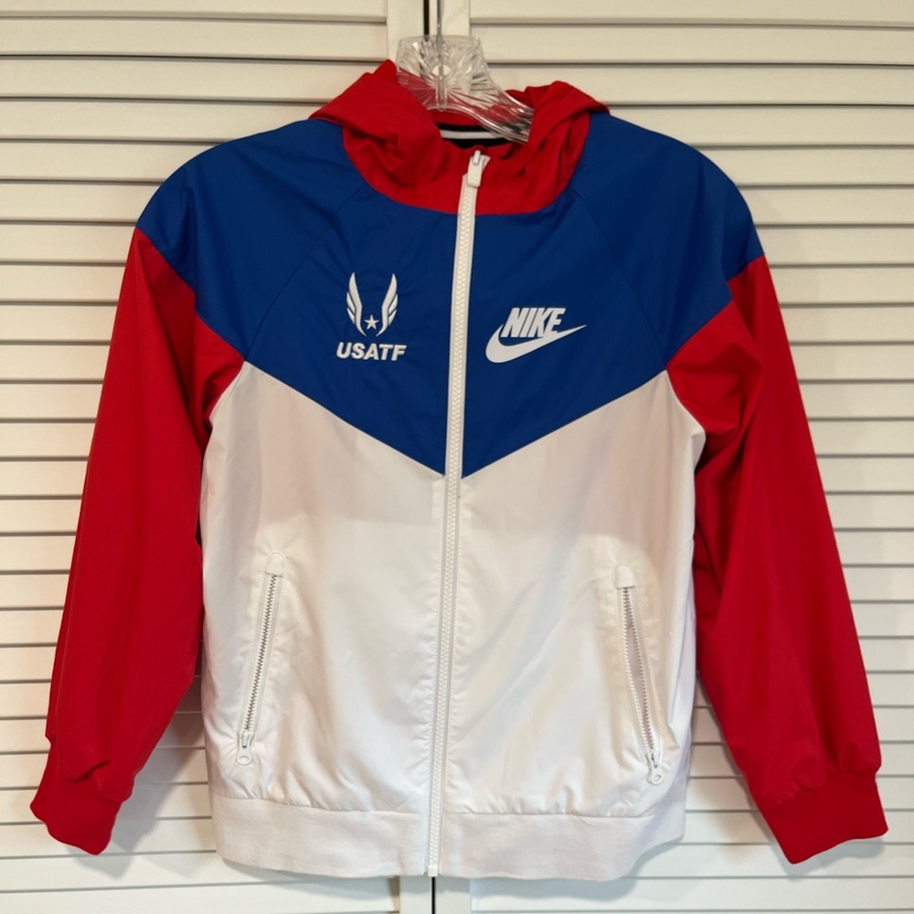 Nike USATF kids running jacket size Small, NWOT